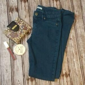 Rich and Skinny Teal Blue Stretch Skinny Ankle Jeans - Sz. 24